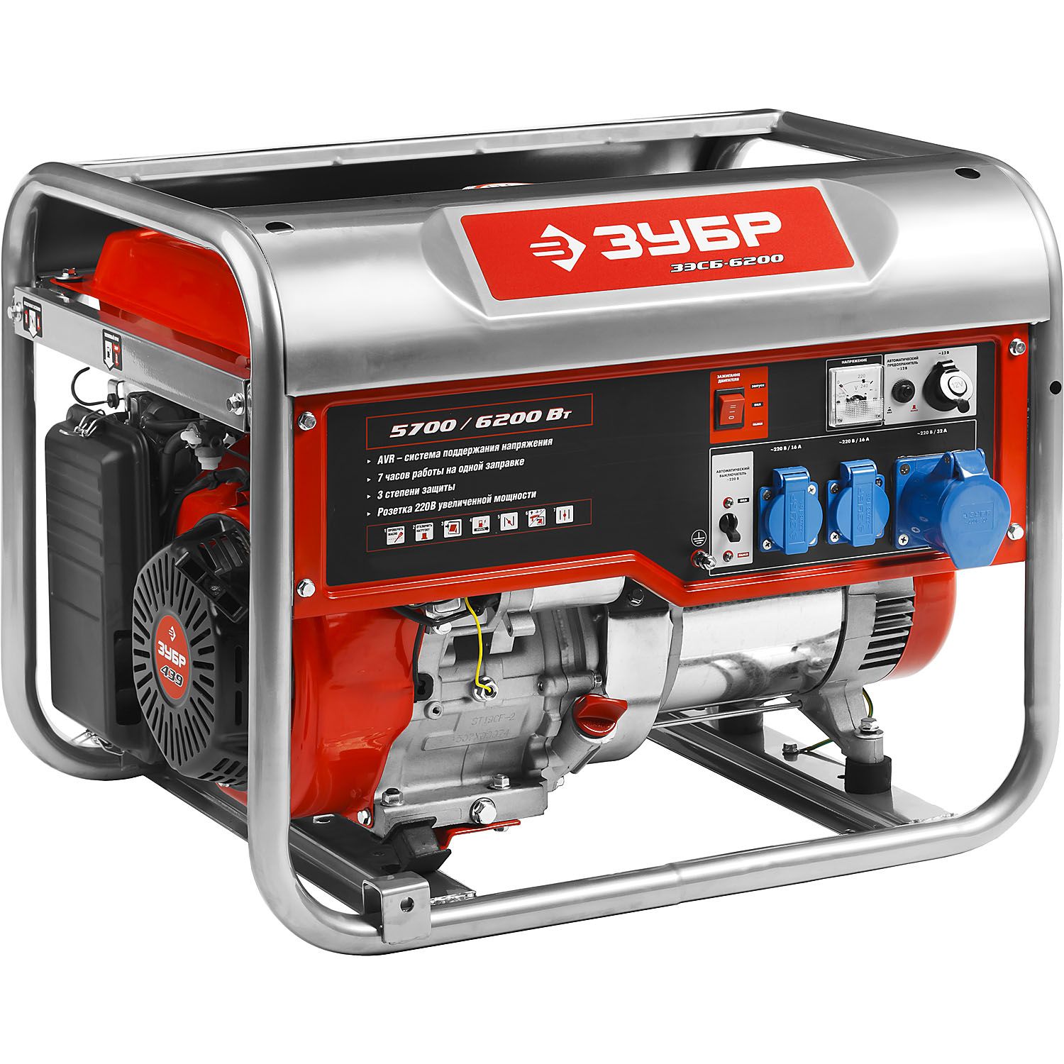 Генератор бензиновый ЗЭСБ-6200