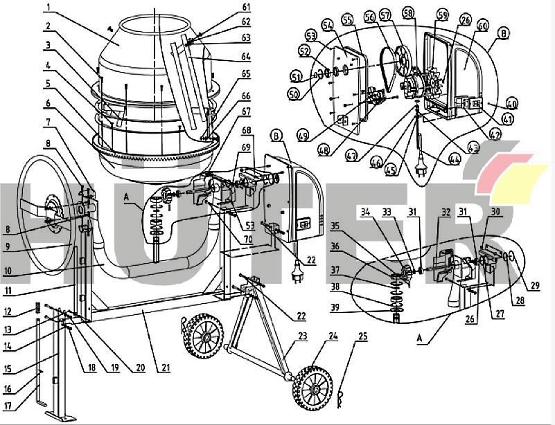 БМ-180-200 Вихрь (c EVL7) EVL 74/1/4