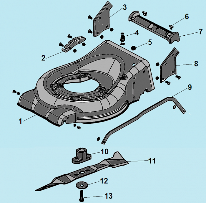 2 НОЖ - АДАПТЕР ГАЗОНОКОСИЛКА CHAMPION LM4215