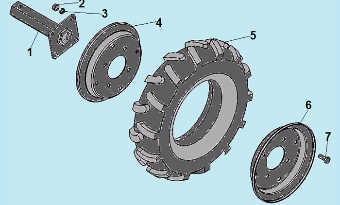 7 КОЛЕСА МОТОБЛОК CHAMPION ВC1193
