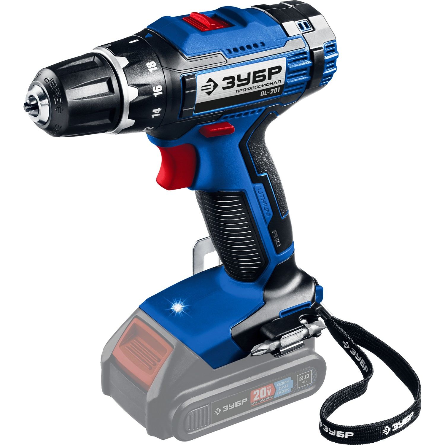 Дрель-шуруповерт, без АКБ, в коробке DL-201